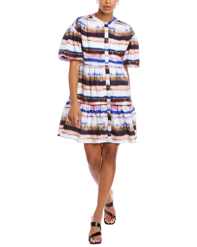 Marie Oliver Kiki Silk-Blend Shirtdress