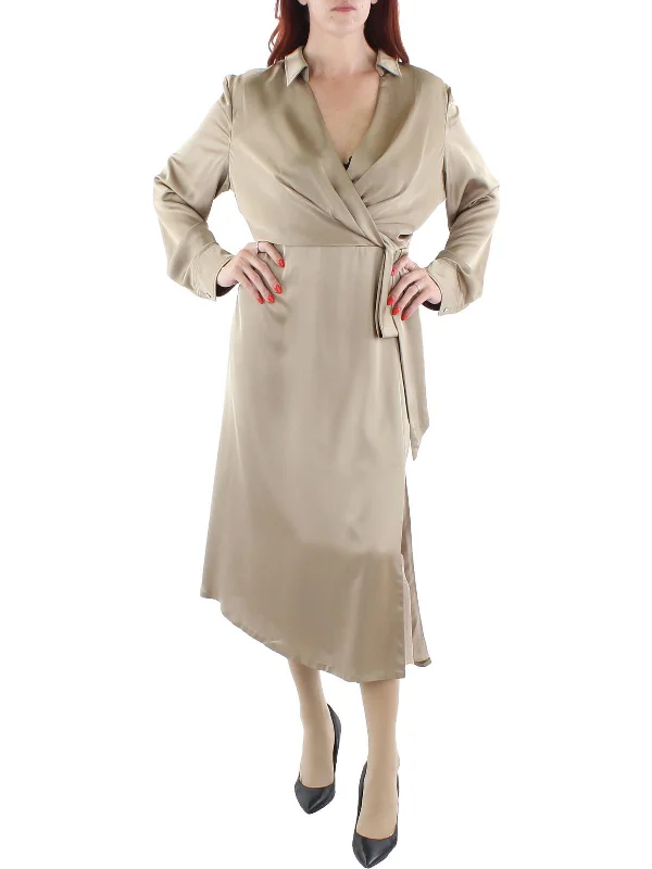 Womens Collared Long Shirtdress