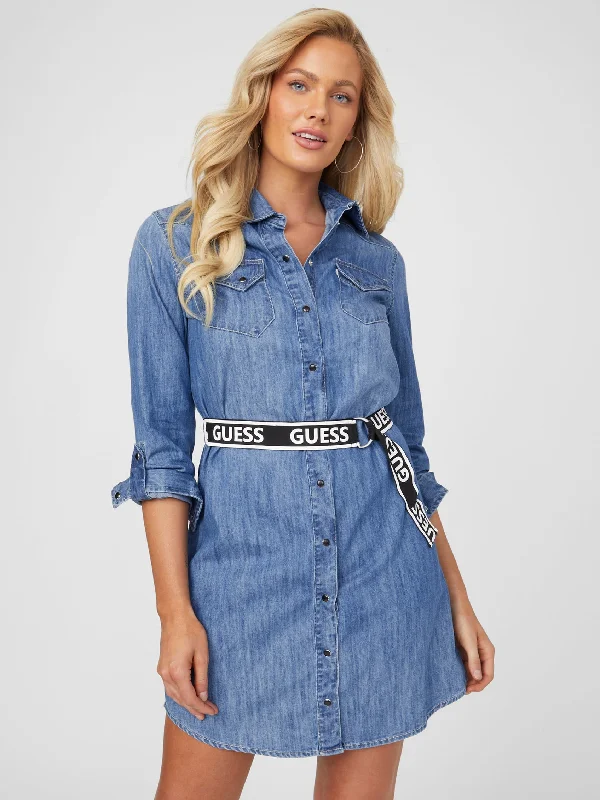 Saya Denim Shirtdress