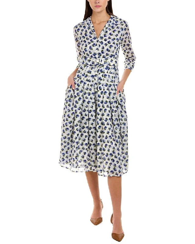 Samantha Sung Audrey 2 3/4-Sleeve Shirtdress