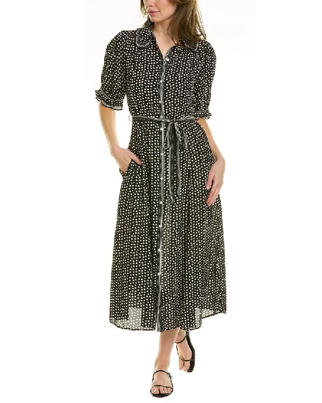 Max Studio Crepe Shirtdress