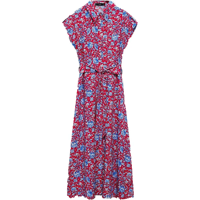 Womens Shirtdress Floral Print