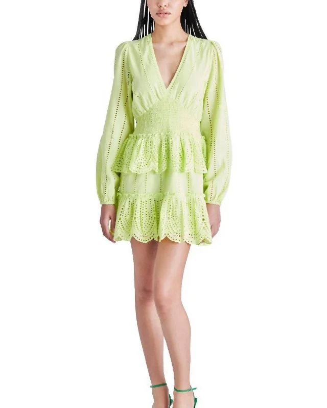 Raquelle Mini Dress In Sunny Lime | Sunny Lime