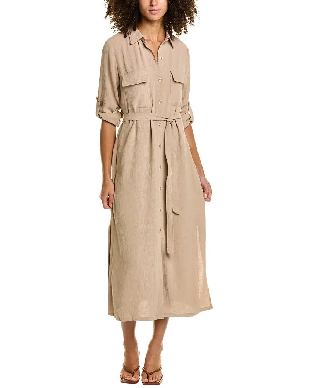 Max Studio Gauze Shirtdress