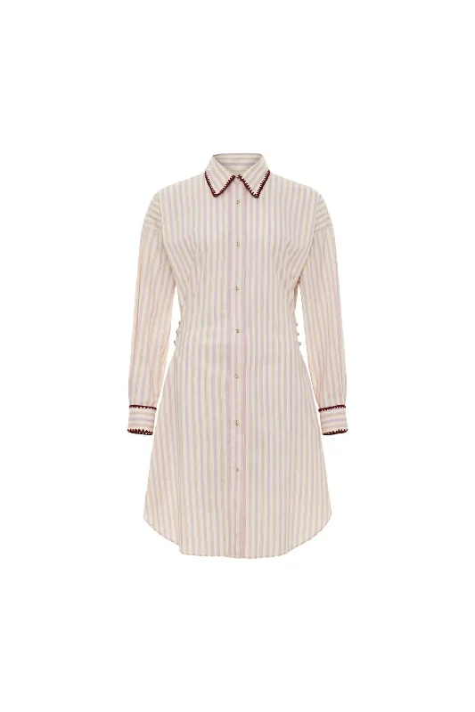 Women's Luca Shirt Dress In Striped