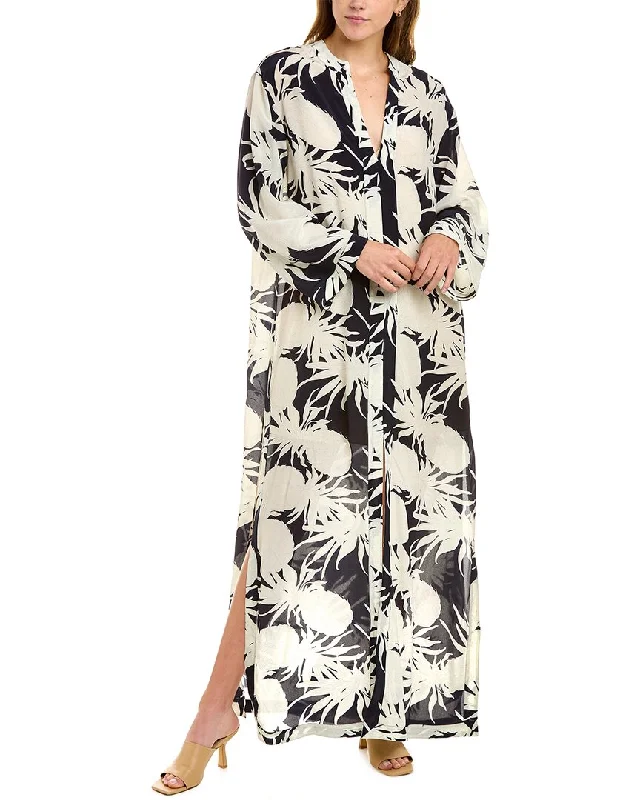 Oscar de la Renta Silk Shirtdress