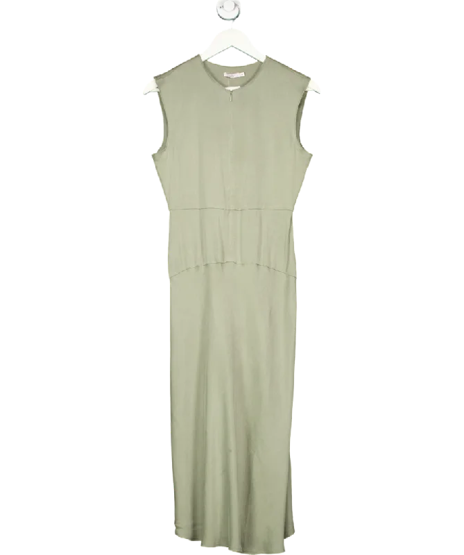 Aday Green Save The Date Zip Up Midi Dress UK S