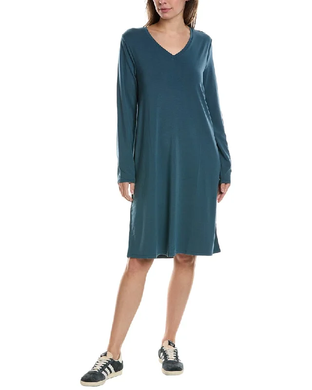 EILEEN FISHER V-Neck T-Shirt Dress