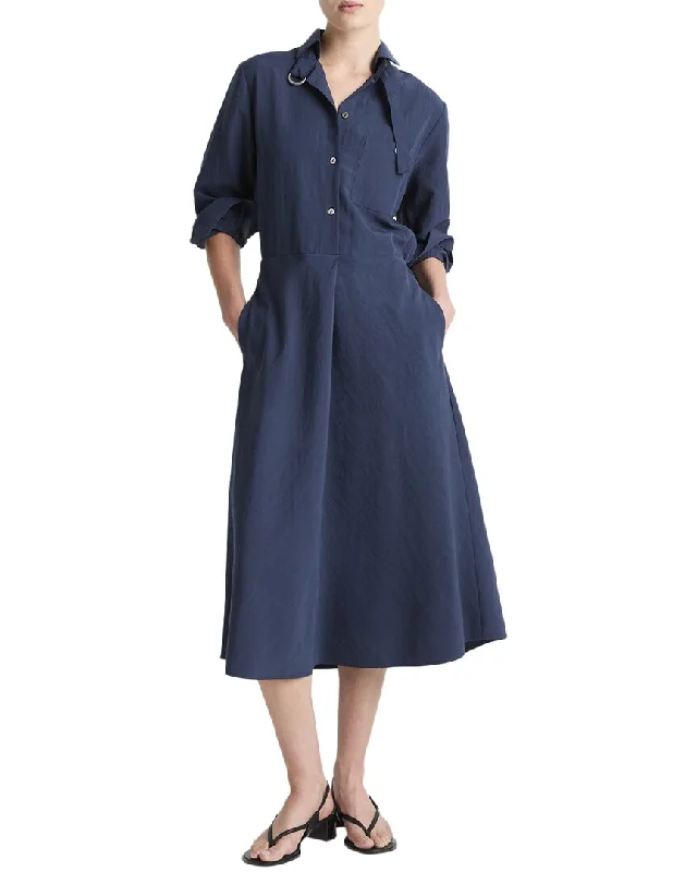 Vince Easy Wool-Blend Shirtdress