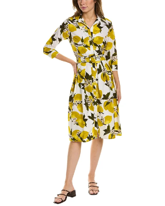 Samantha Sung Audrey 1 3/4-Sleeve Shirtdress