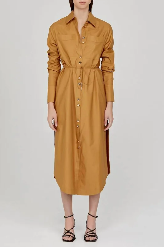 Culiford Shirt Dress In Carob