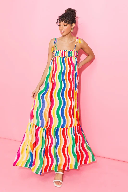 CLASSIC LOVE WOVEN MAXI DRESS