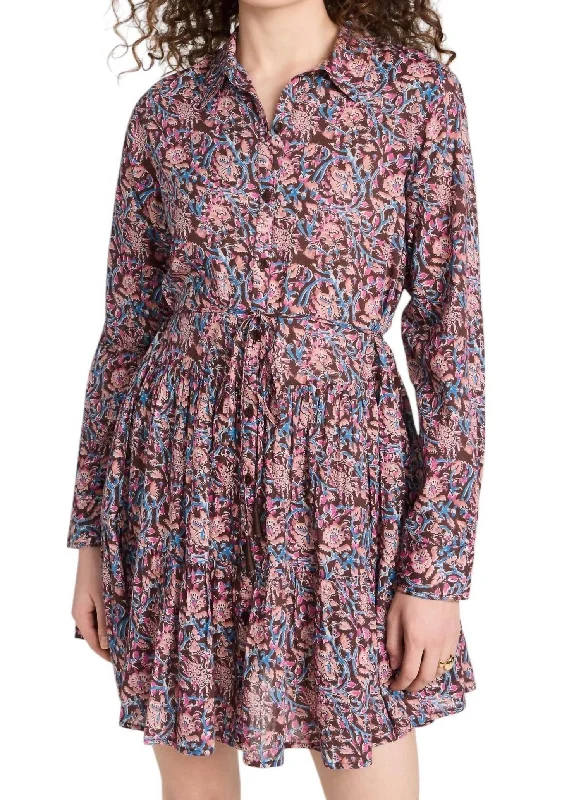 Anna Shirt Dress In Bella Floral