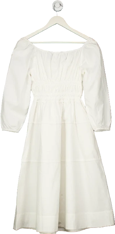 Proenza Schouler White Label Squared Neck Midi Dress UK XXS