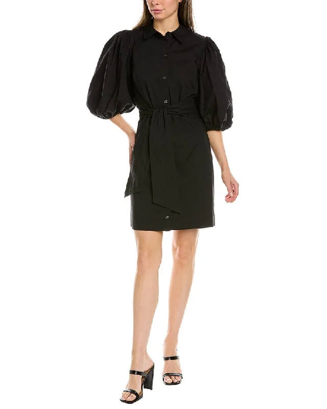 Toccin Puff Sleeve Shirt Dress