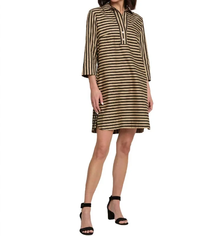 Aileen Shirt Dress In Latteblk