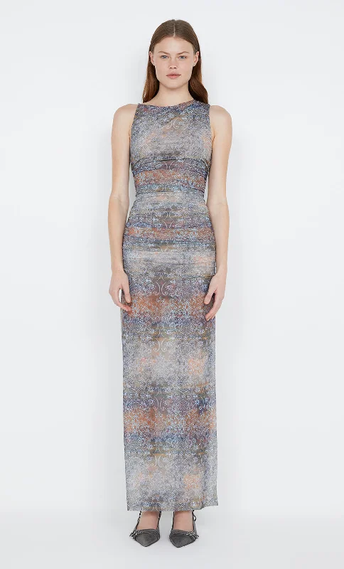 MALAYA MAXI DRESS - SKYFIRE OMBRE