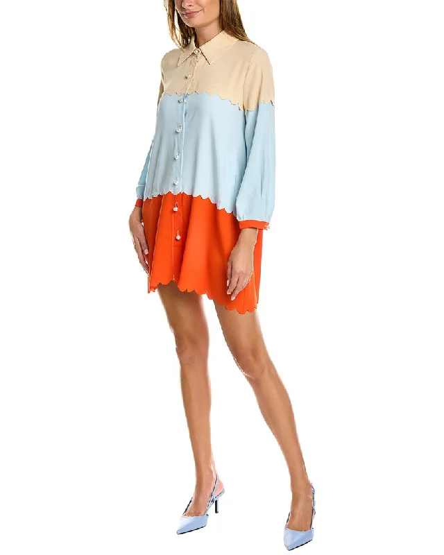 Gracia Colorblocked Shirtdress