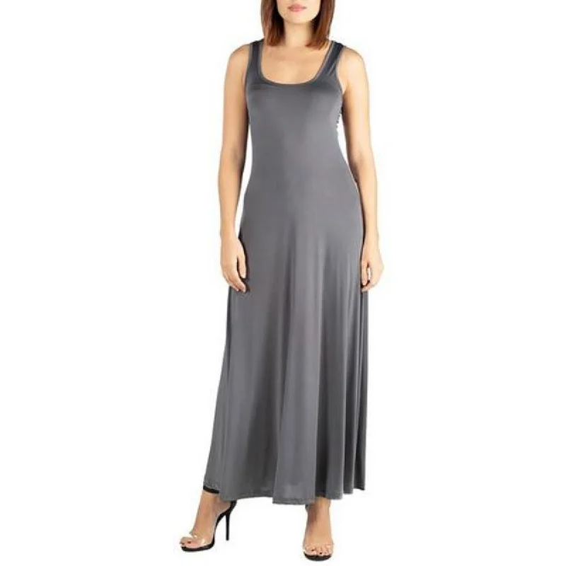 Womens Maxi Sleeveless Fit & Flare Dress