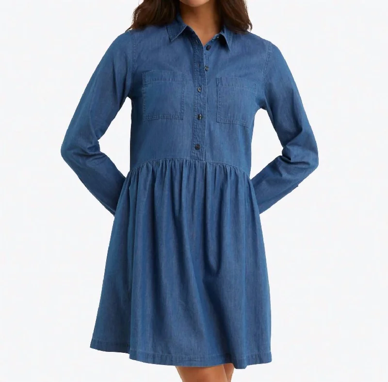 Sheena Shirtdress In Chambray