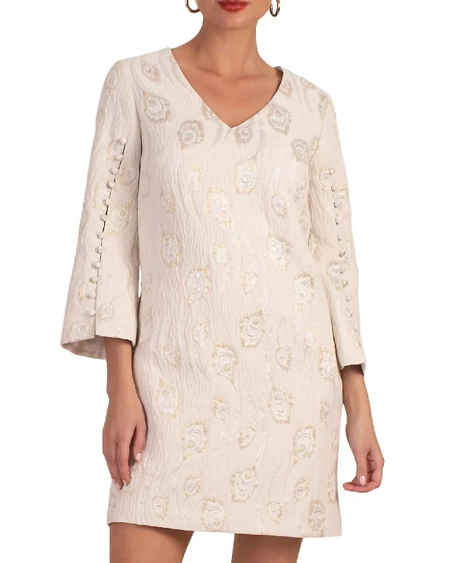 Selfie Jacquard Minidress In Winter White | Winter White