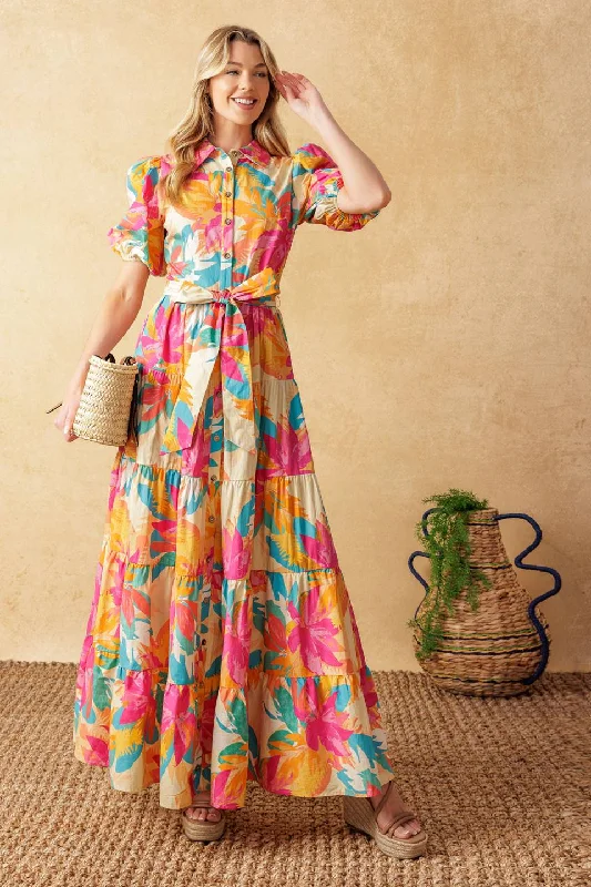 SWEET SOIREE WOVEN MIDI DRESS