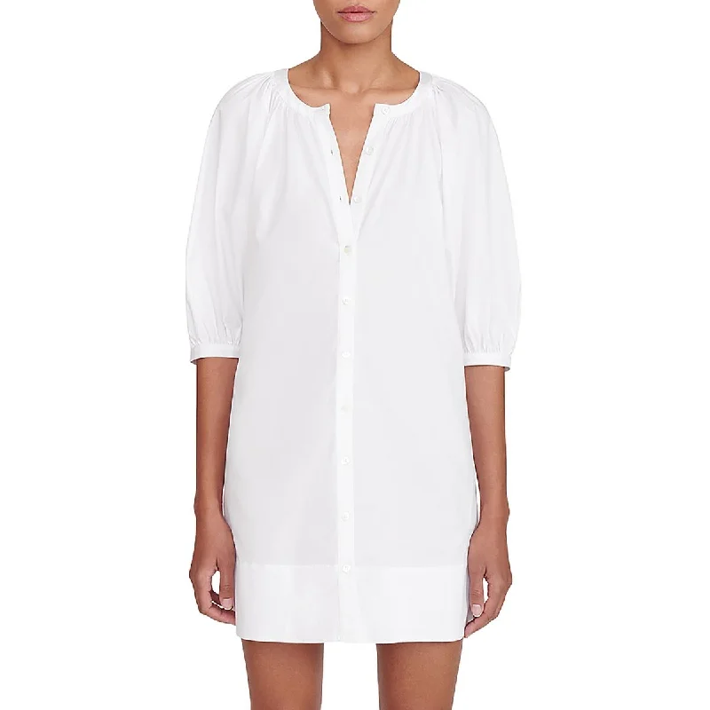 Womens Button Down Shirtdress