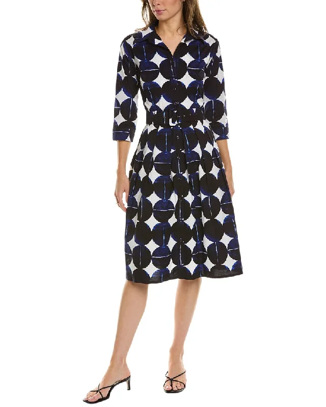 Samantha Sung Audrey 1 3/4-Sleeve Shirtdress