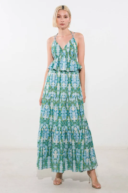 MOONLIGHT WHISPER WOVEN MAXI DRESS