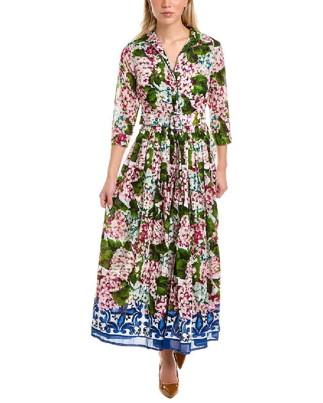 Samantha Sung Audrey 2 3/4-Sleeve Shirtdress