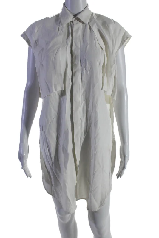 K.NGSLEY Womens Nes Shirt Dress White