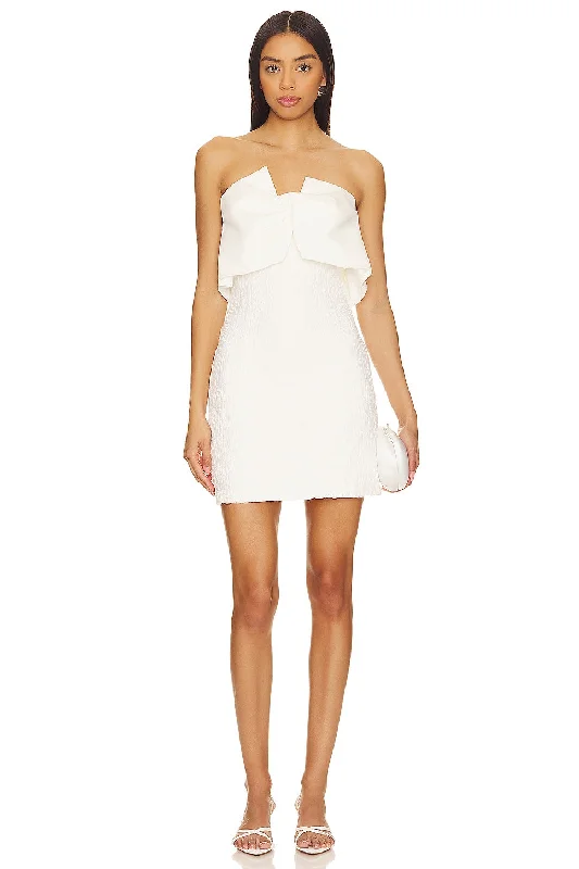 Misha Aria Mini Dress - Ivory