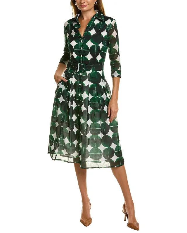 Samantha Sung Audrey 3 Silk Shirtdress