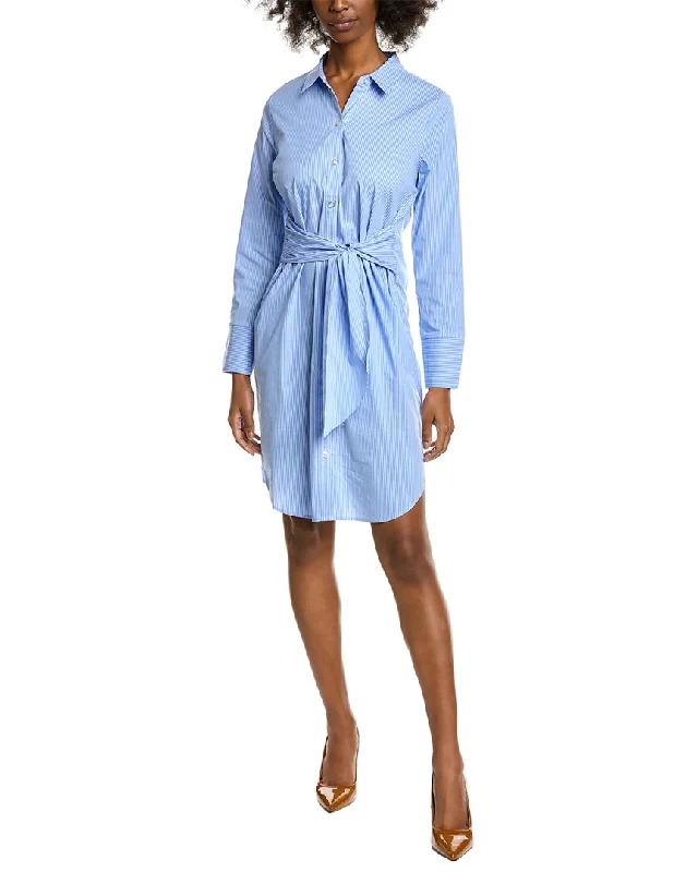 Ellen Tracy Tie Waist Shirtdress