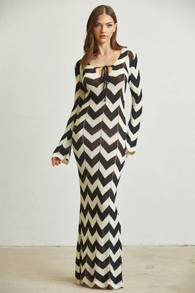 Wave Thread Maxi Dress