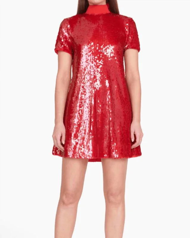 Mini Ilana Dress In Poinsettia | Poinsettia