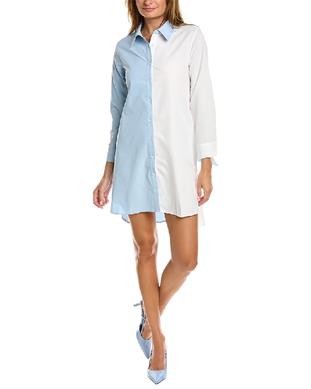 Gracia Colorblocked Shirtdress