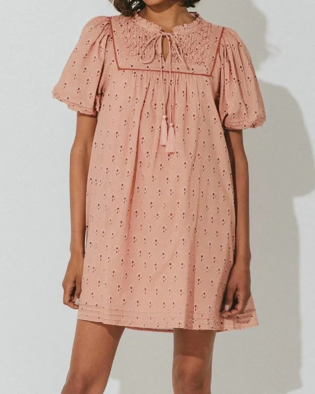 Sybil Mini Dress in Petal | Petal